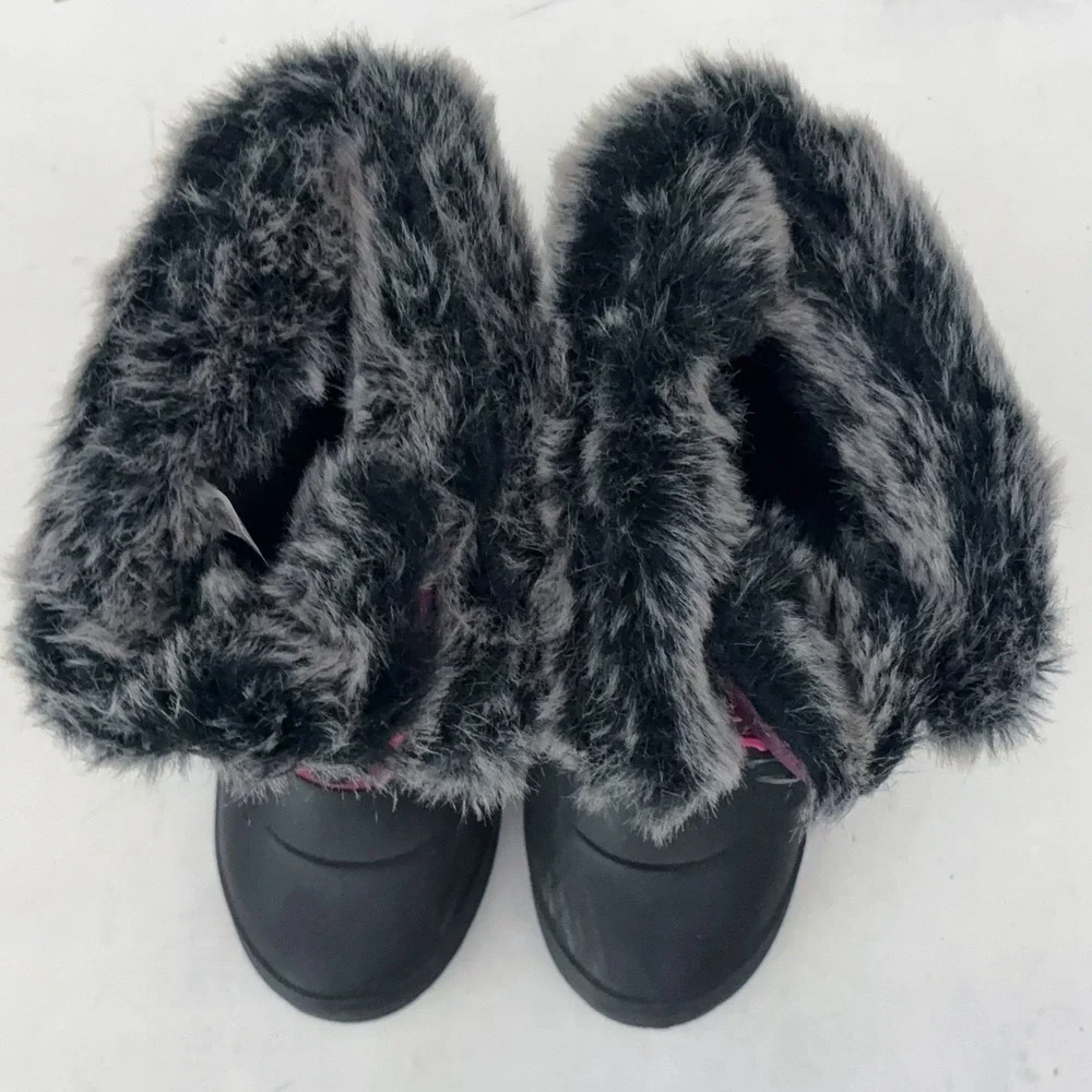 Kamik Momentum 3 Snow Boots Womens 7 Purple Winter Faux Fur Insulated Waterproof